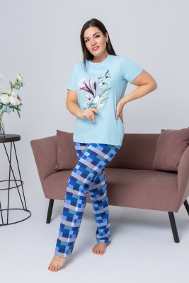 Костюм 6761 голубой